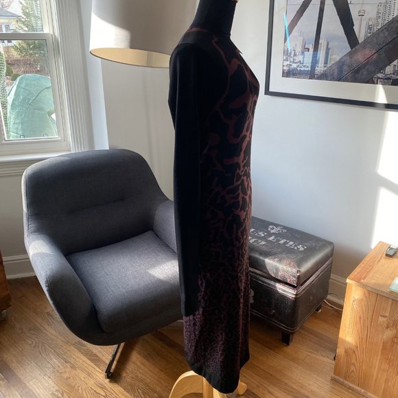 Wolford 50776 Leo Seamless Dress Chateau/Black ( M ) NTW - Picture 9 of 13